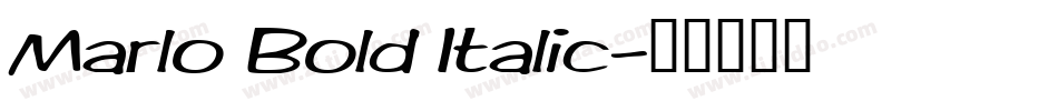 Marlo Bold Italic字体转换